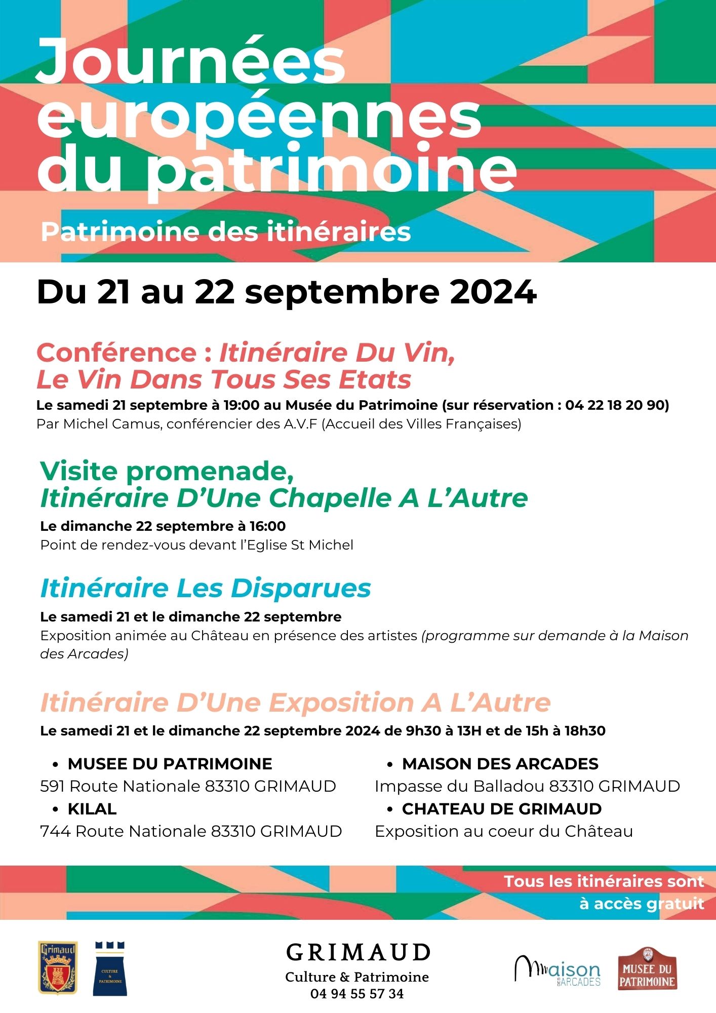 September 21 and 22, 2024 - European Heritage Days