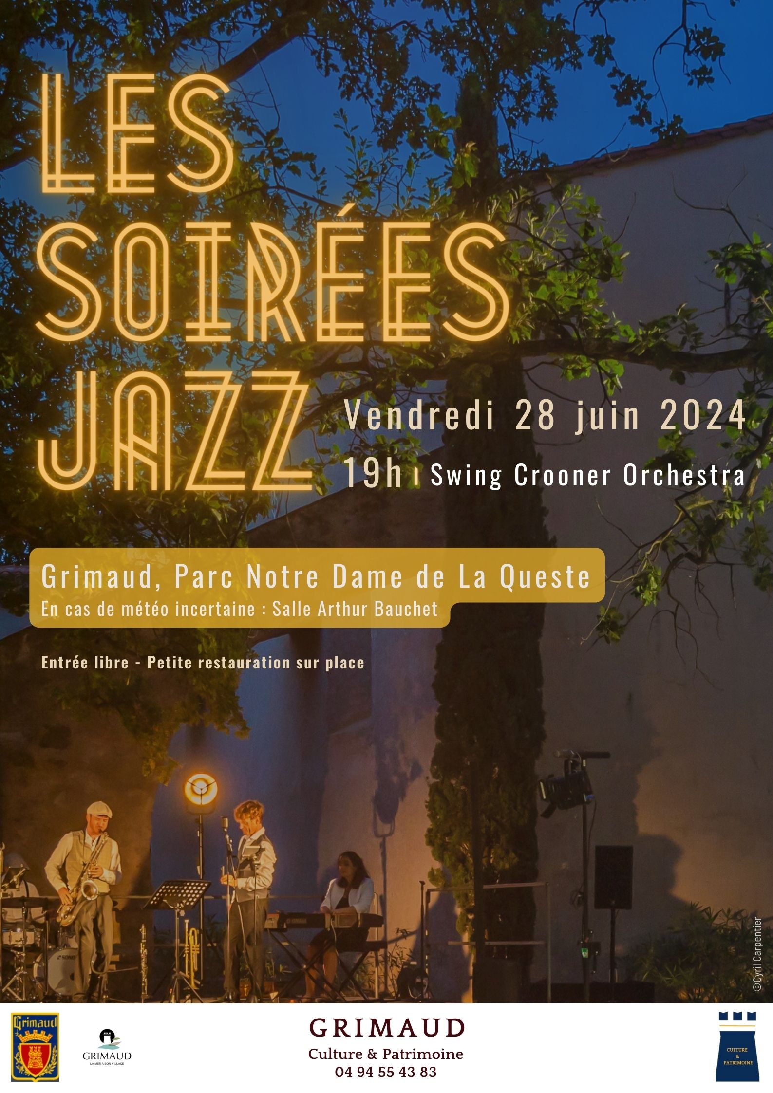 Friday June 28, 2024 - Jazz Concert at La Queste