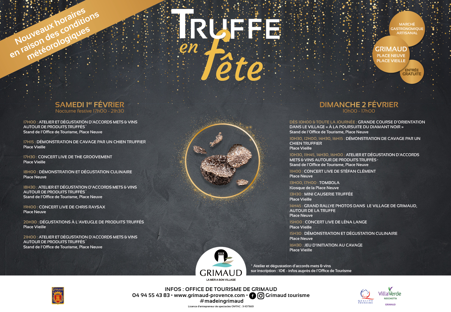 Truffe en fête 2025 - Modifications due to the weather