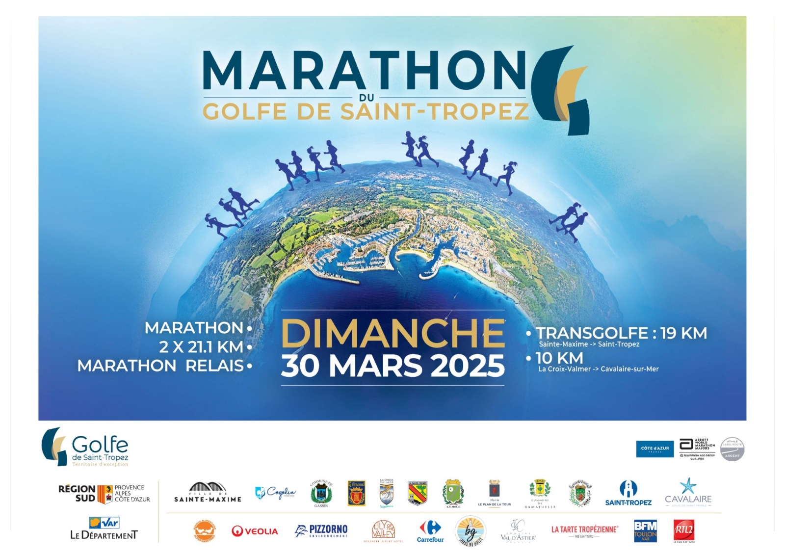 dimanche 30 mars : Marathon International du Golfe de Saint -Tropez