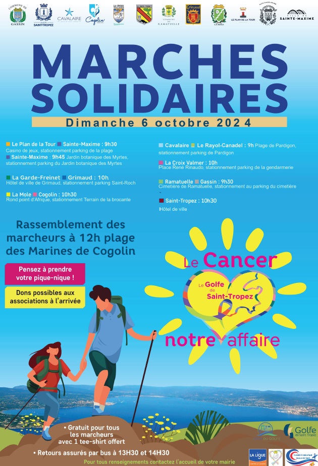 Dimanche 6 octobre 2024 - Marche intercommunale contre les cancers