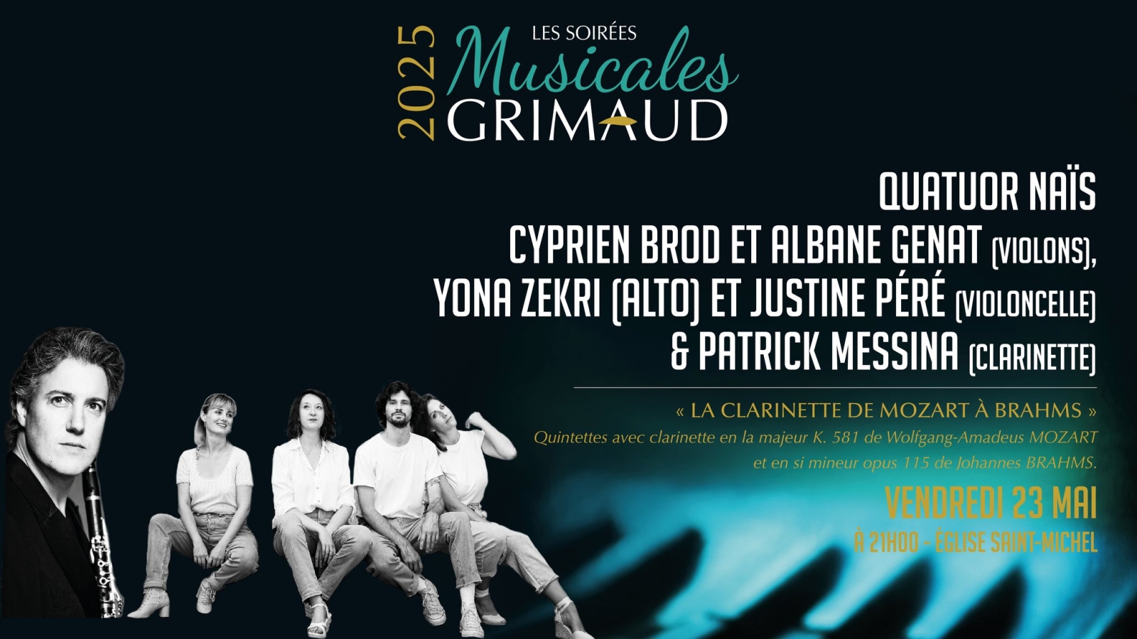 vendredi 23 mai - SMG : Quatuor Naïs et Patrick Messina