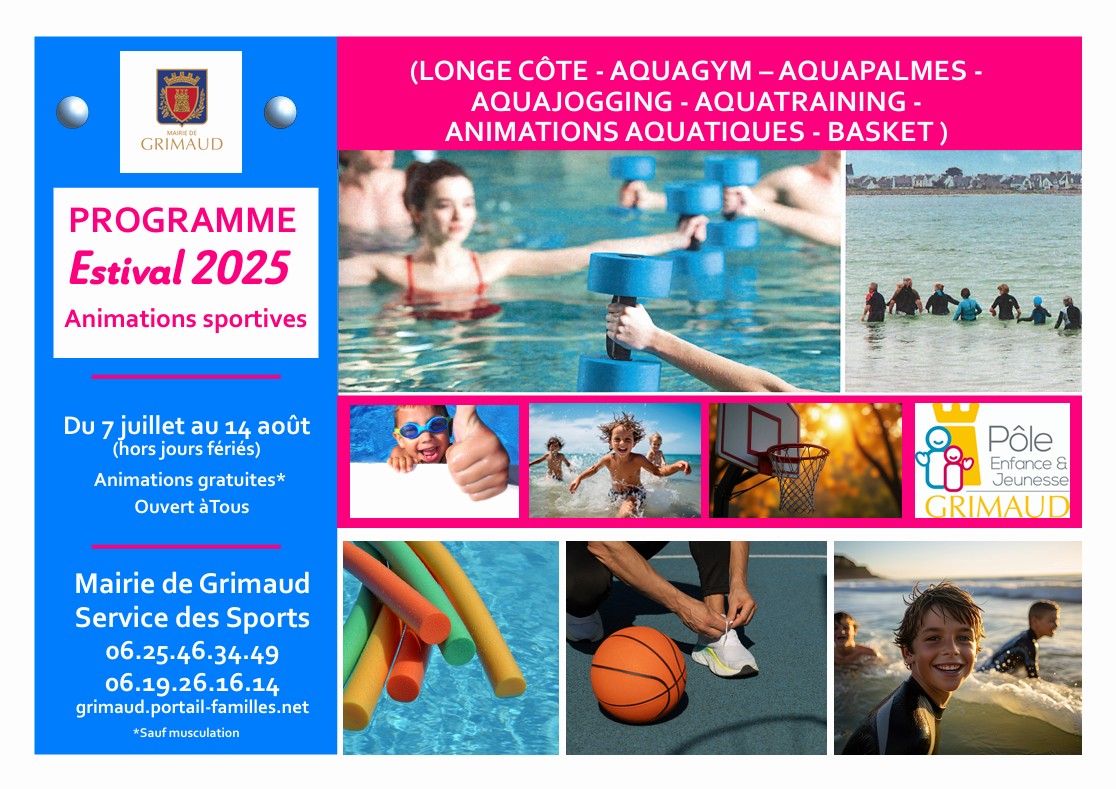 July 7 to August 14 - Summer sports activities